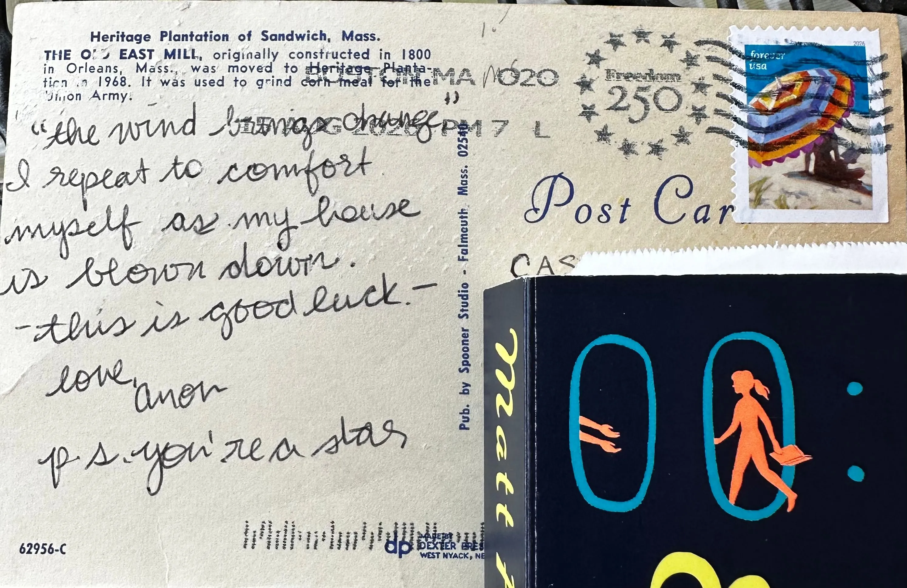 Reverse of postcard #125, recipient details redacted