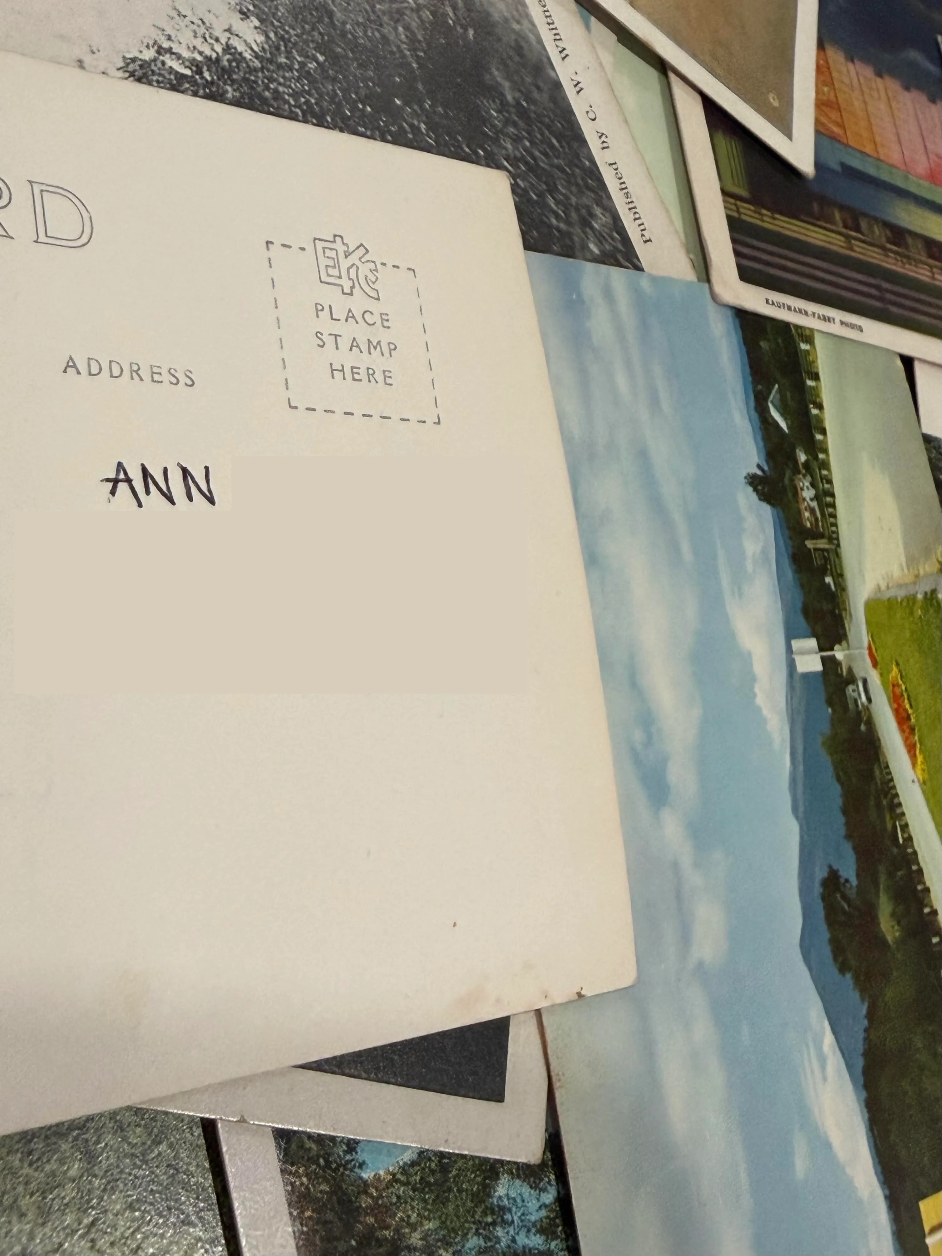 Order email image for postcard #169, personal details redacted