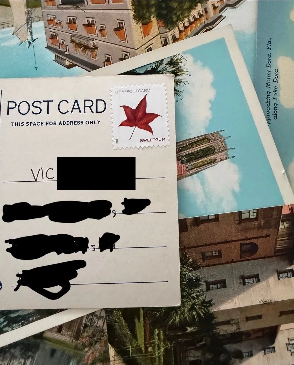 Postcard #215, order confirmation