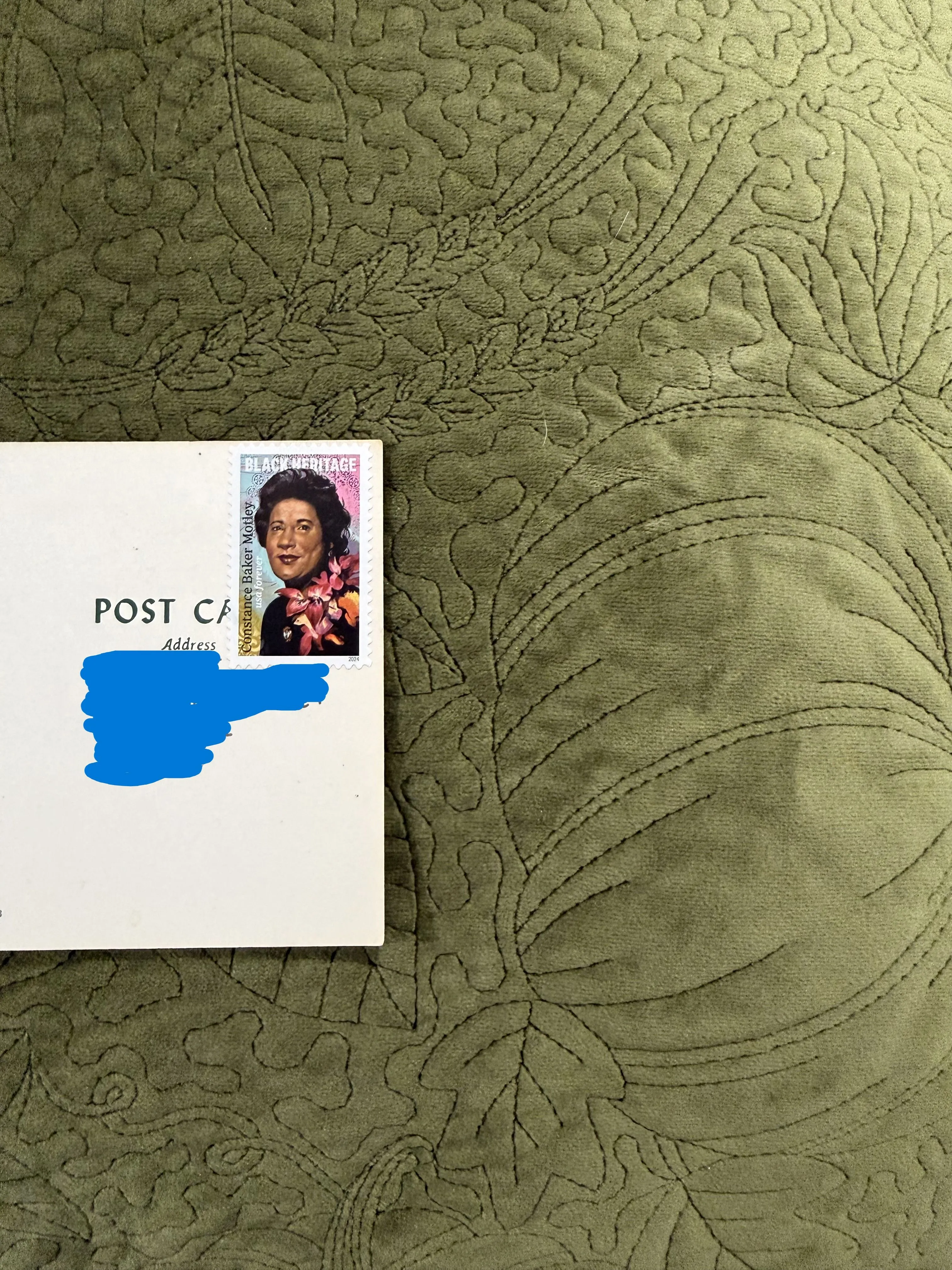 Order email image for postcard #25, personal details redacted