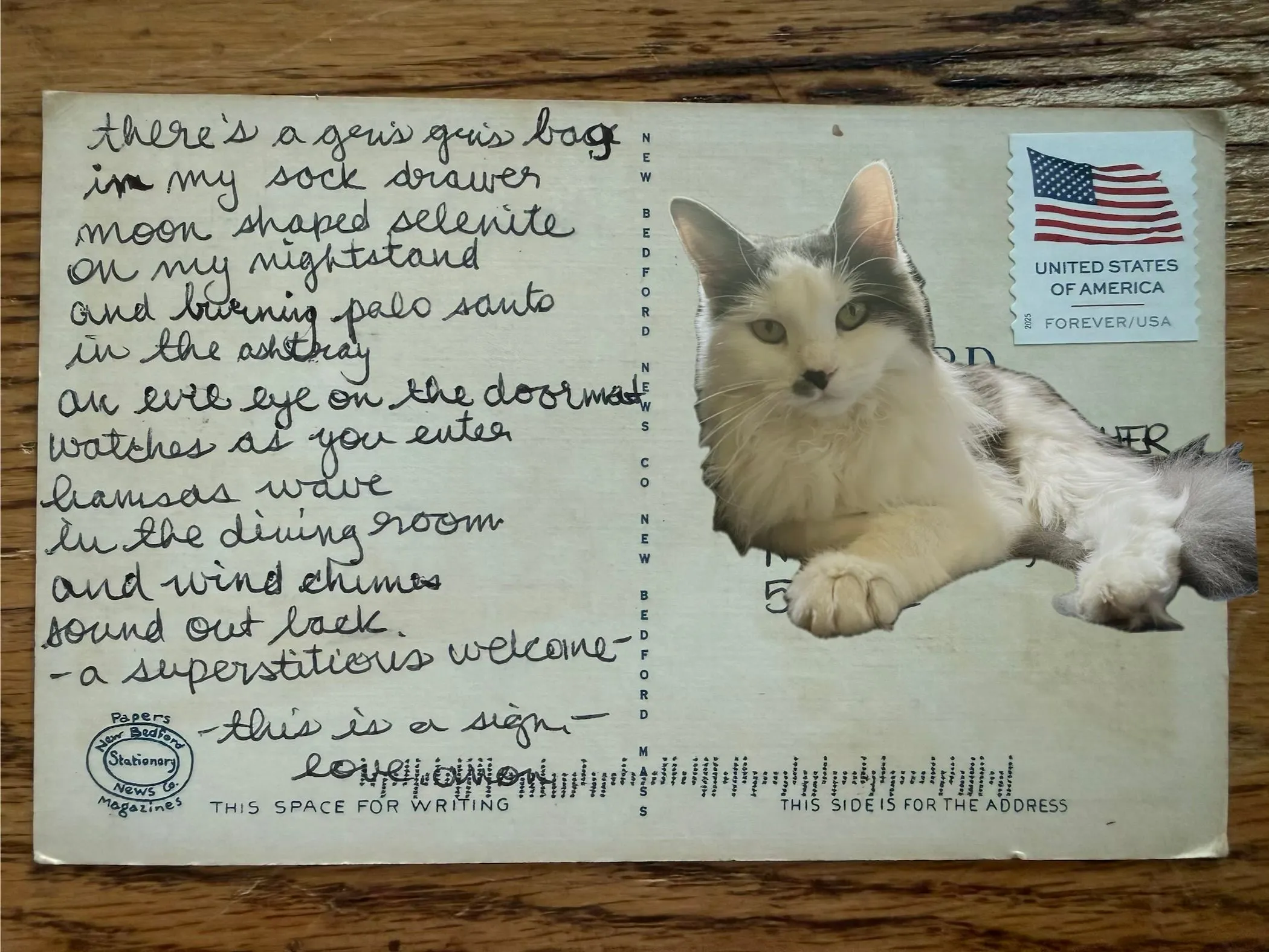 Reverse of postcard #83, recipient details redacted
