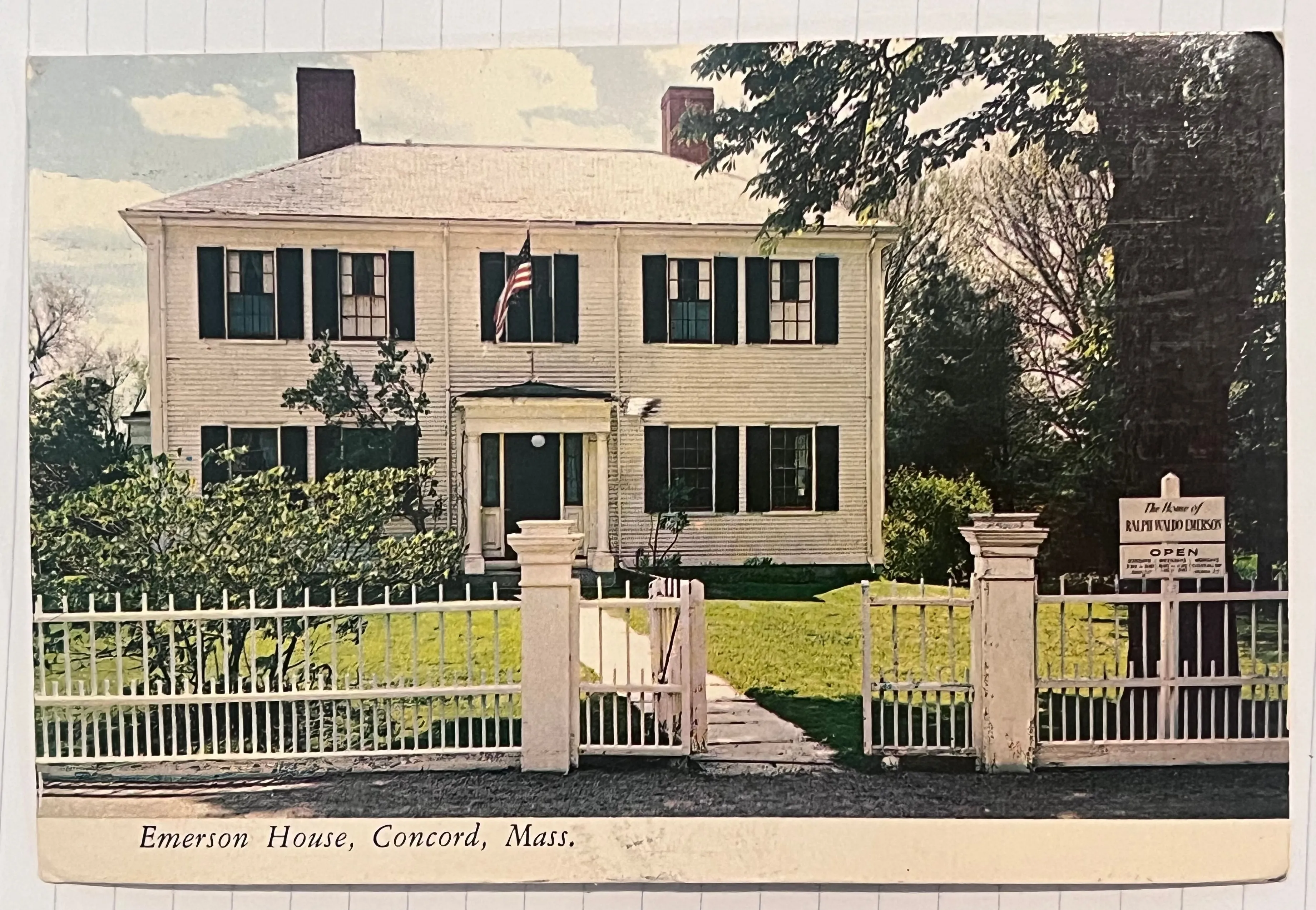 An unnumbered postcard