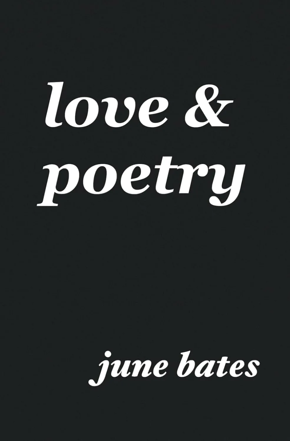 Cover of love & poetry