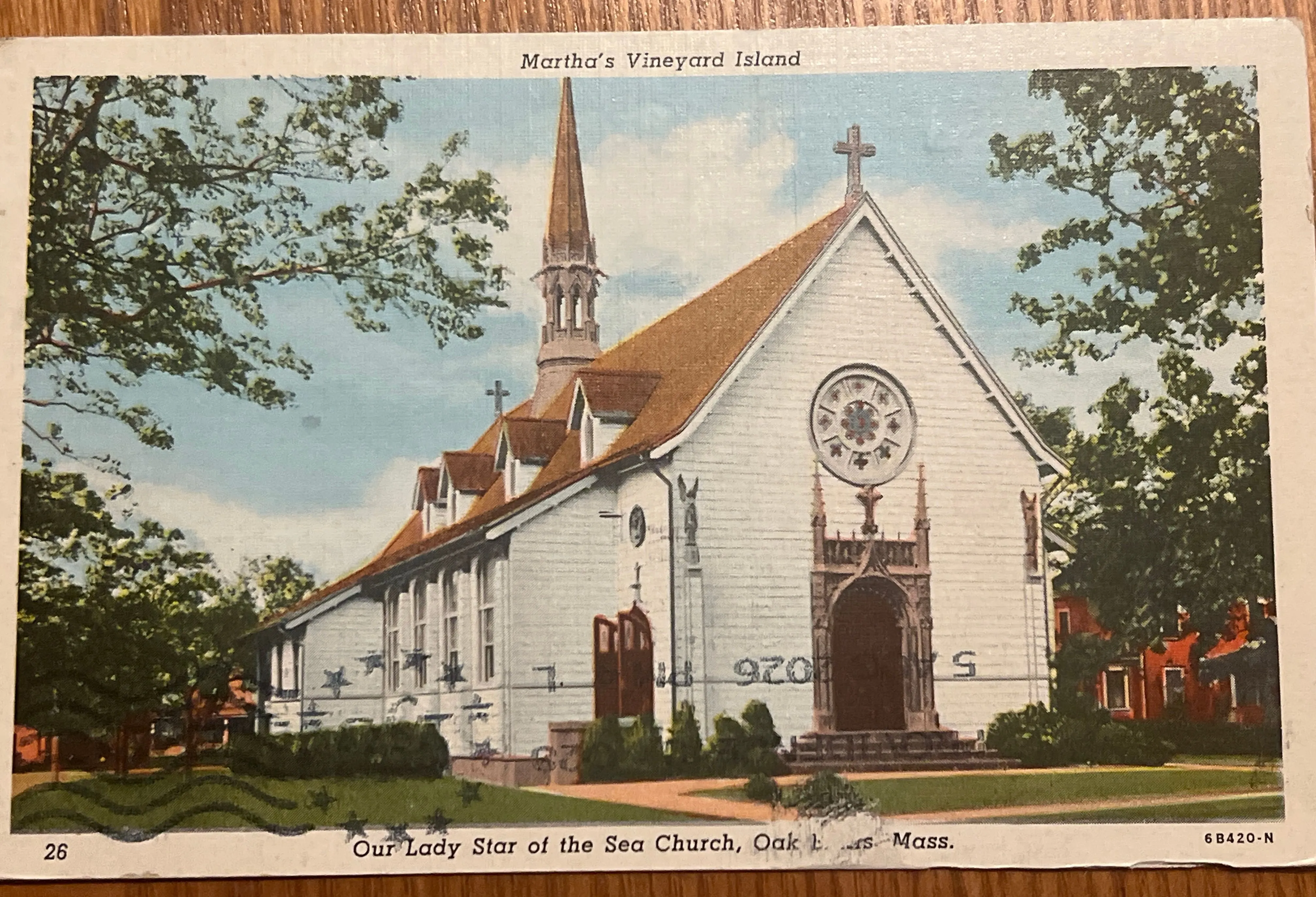 An unnumbered postcard