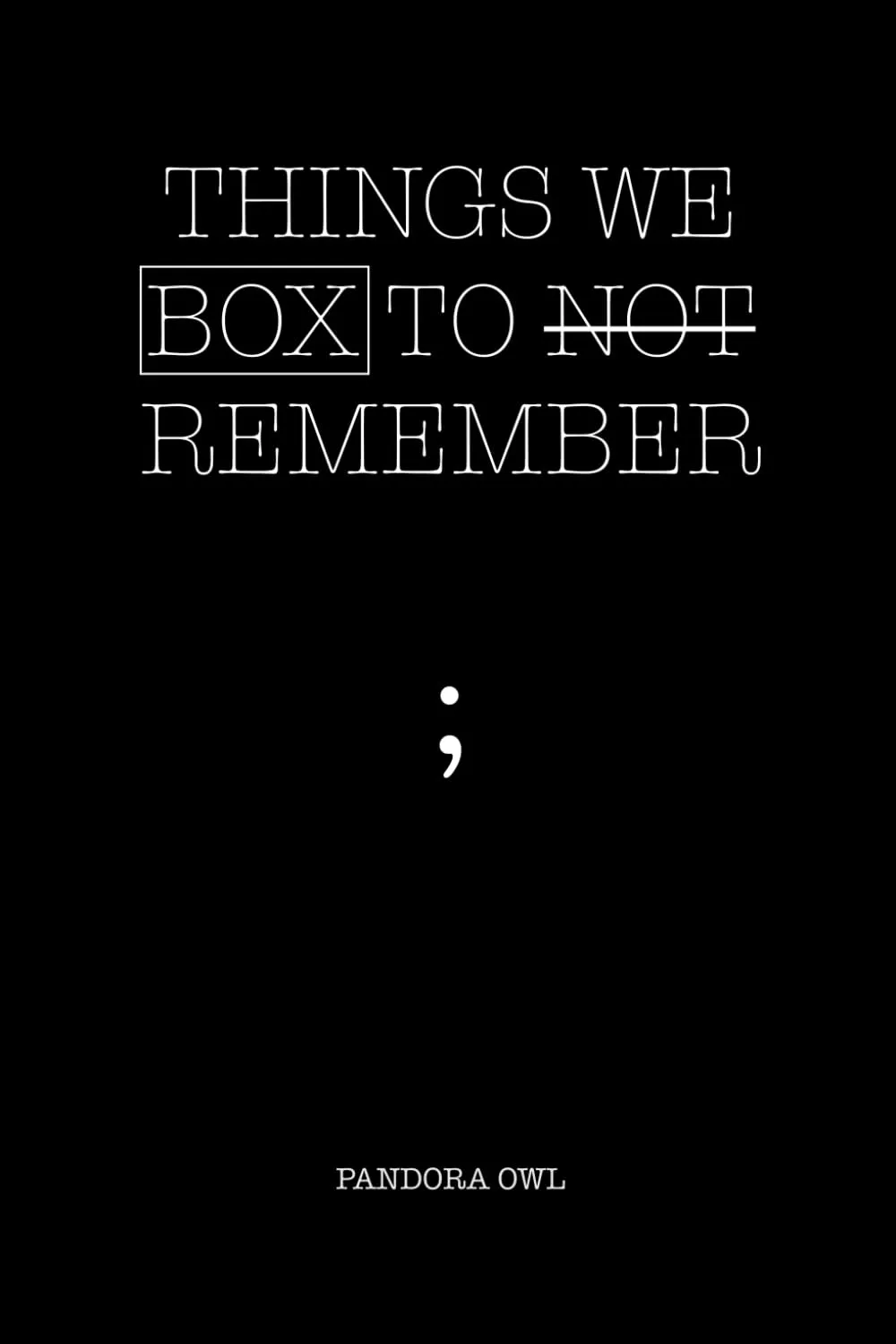 Cover of THINGS WE BOX TO NOT REMEMBER