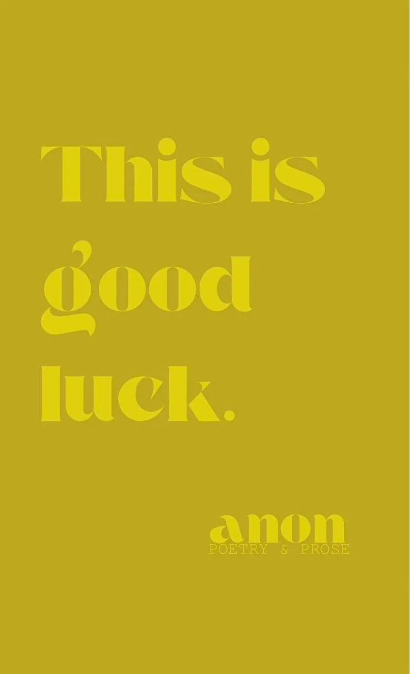 Cover of This is good luck.